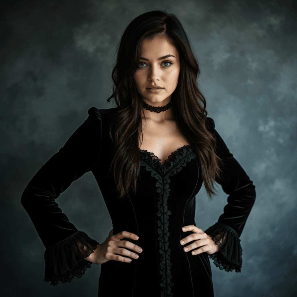 Готический портрет: AI создает арт фото