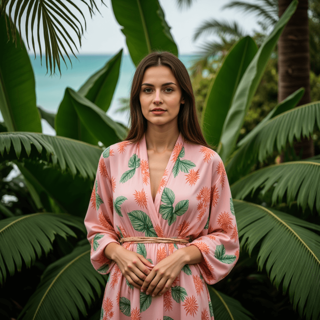 AI Портрет: Тропическое спокойствие