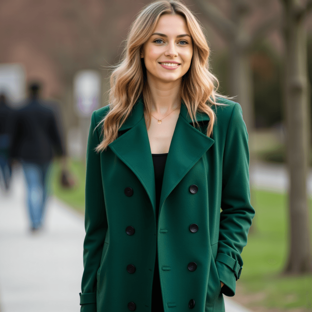 AI casual фото: изумруд в движении