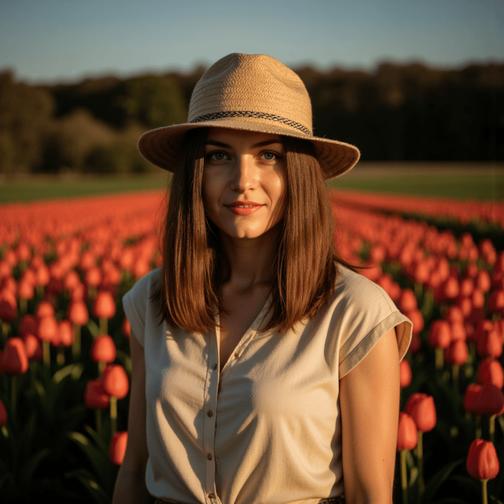 Натуральная фотосессия: тюльпаны и пастораль