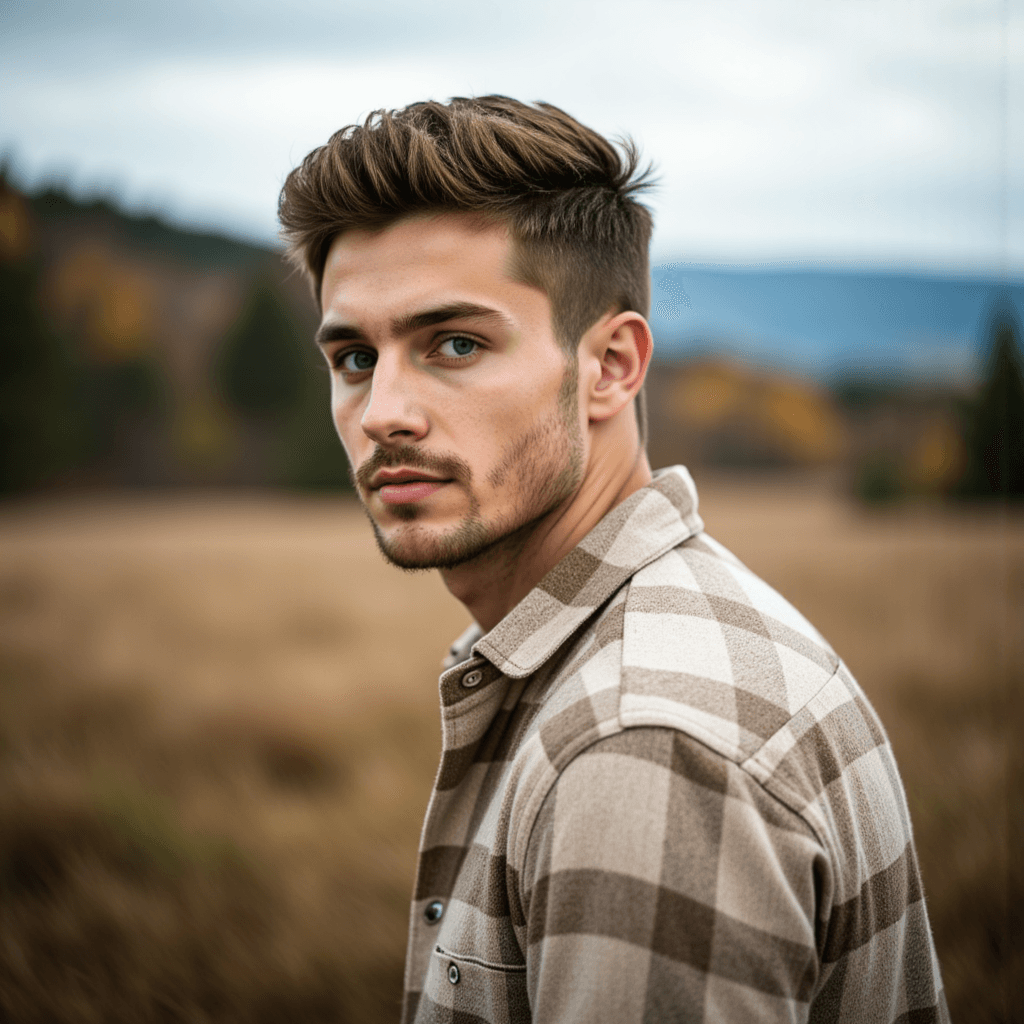 AI Портрет: Хипстер на Природе