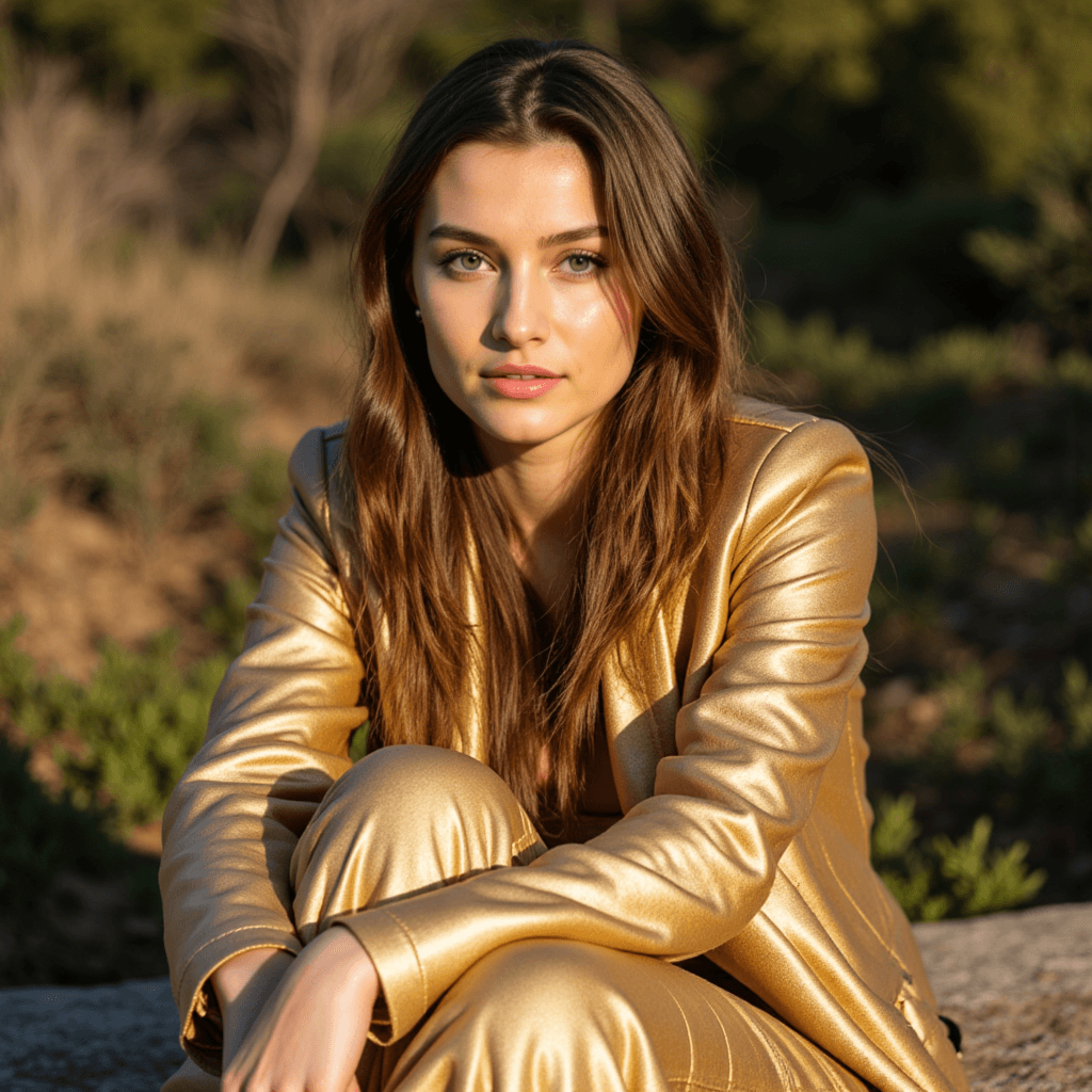 AI-Портрет: Золото в Городских Тенях