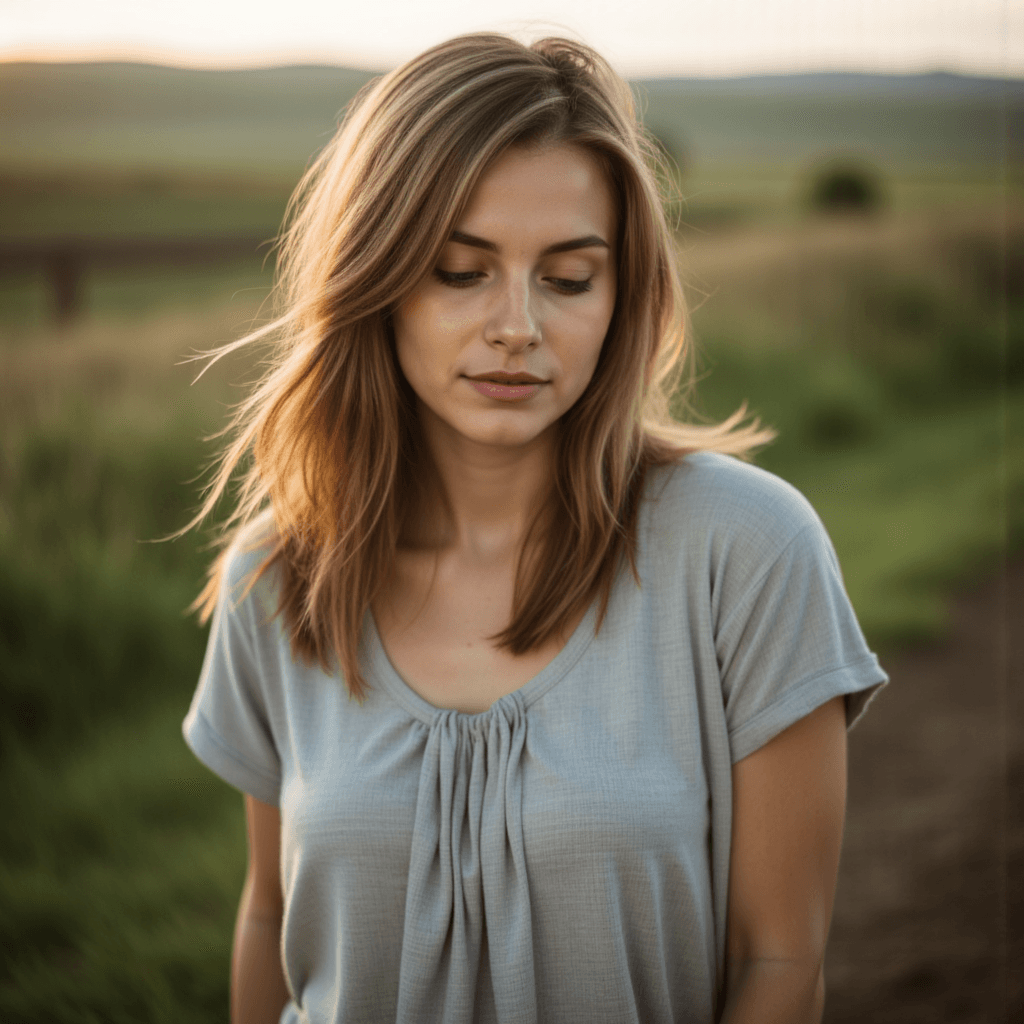 ИИ-Создание: Нежный Портрет в Серебре