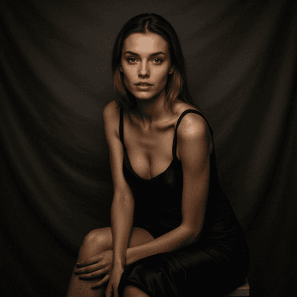 AI Нуар: Портрет Студии (Печаль)