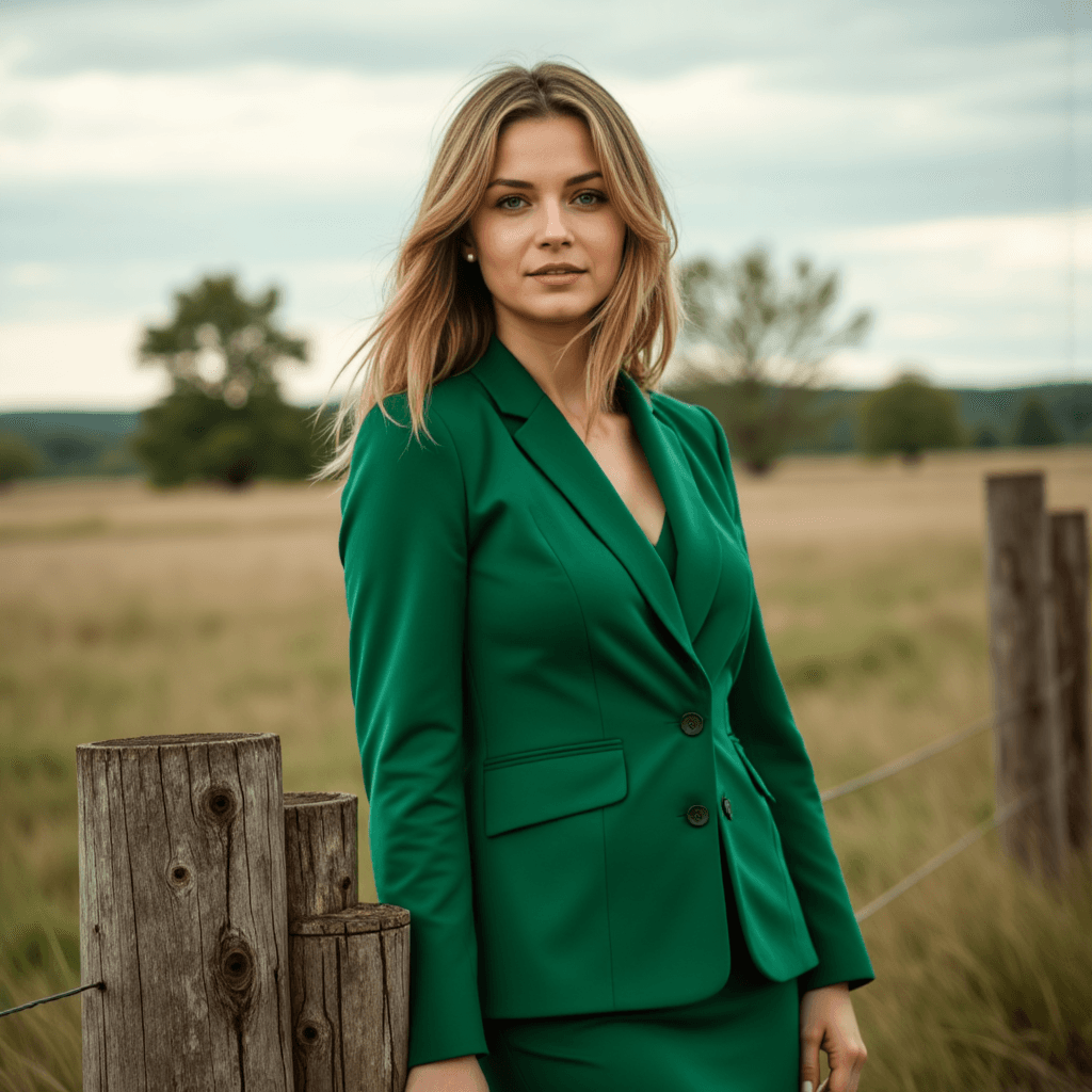 AI-Снимки: Элегантный Бизнес-Портрет на Селе