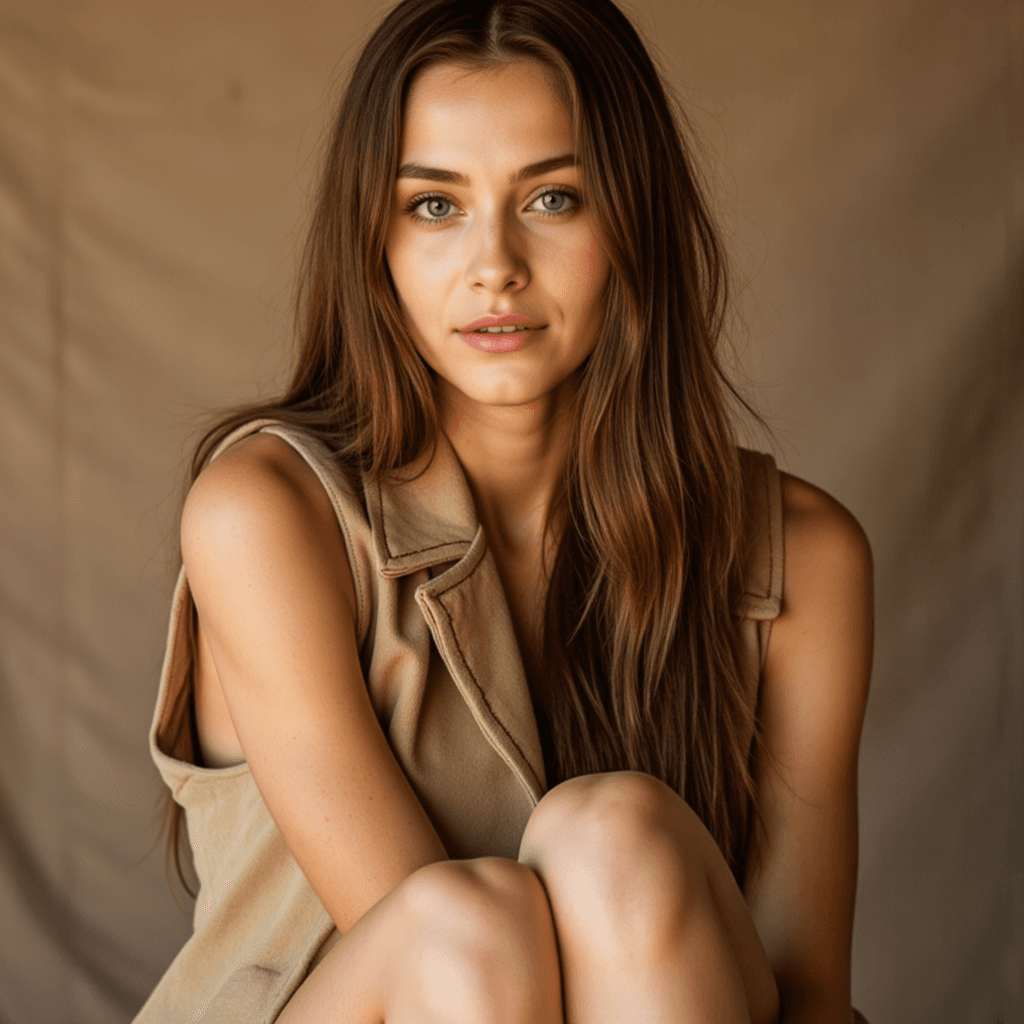 Богемный портрет в студии: AI магия