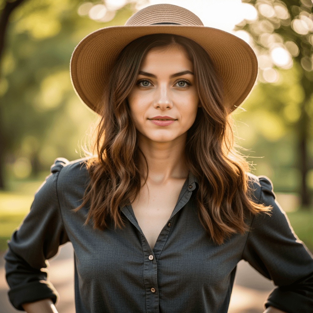 AI Пастораль: Кэжуал-фотосессия с Soft Bokeh