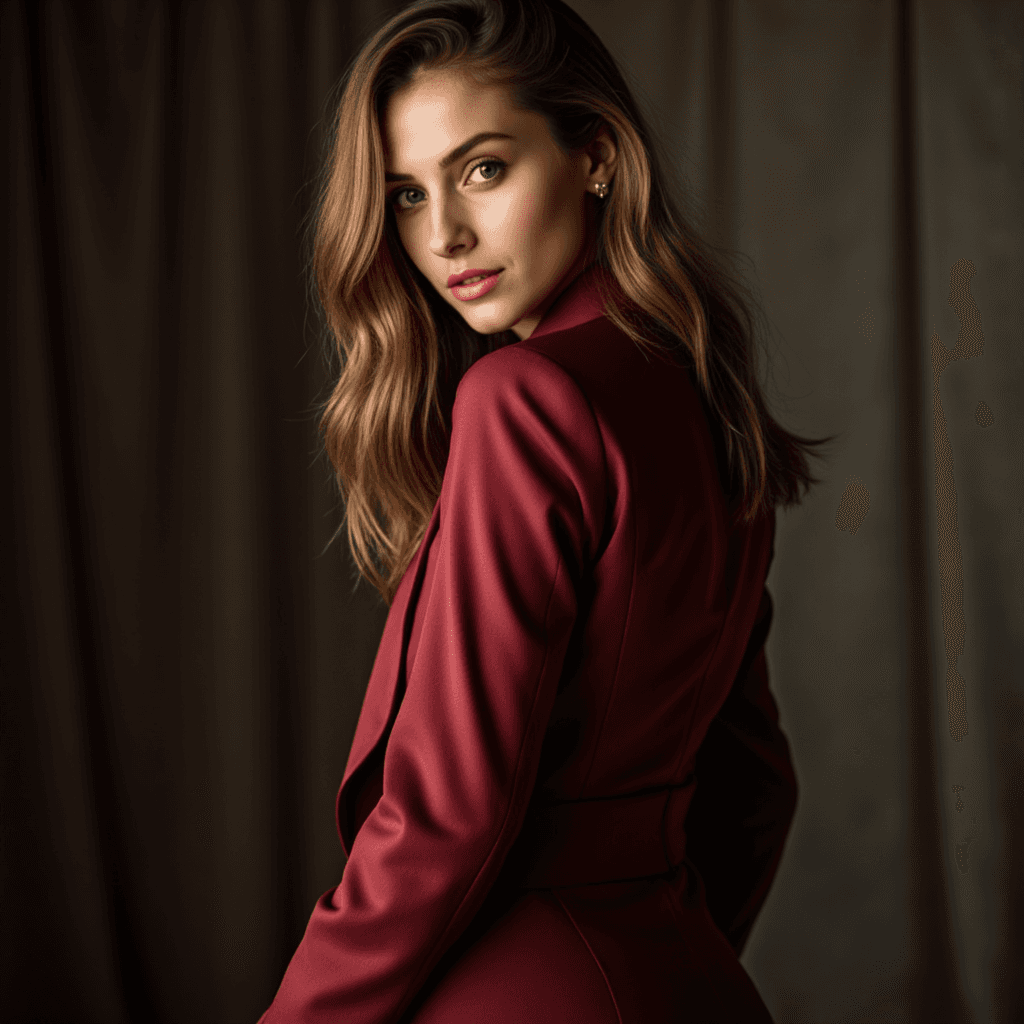 AI Фото: Глянцевый Портрет в Студии