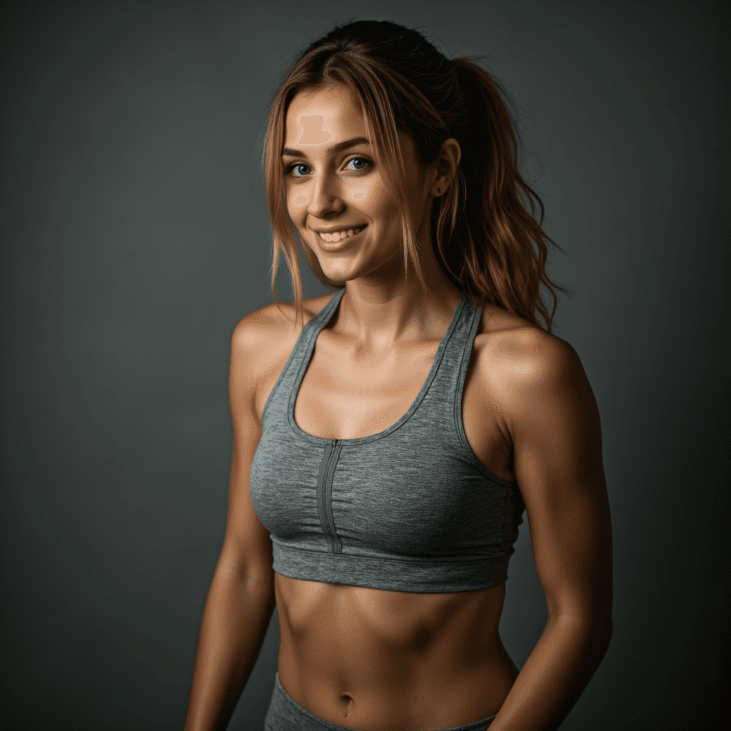 Студийный портрет: спортивный стиль с ИИ