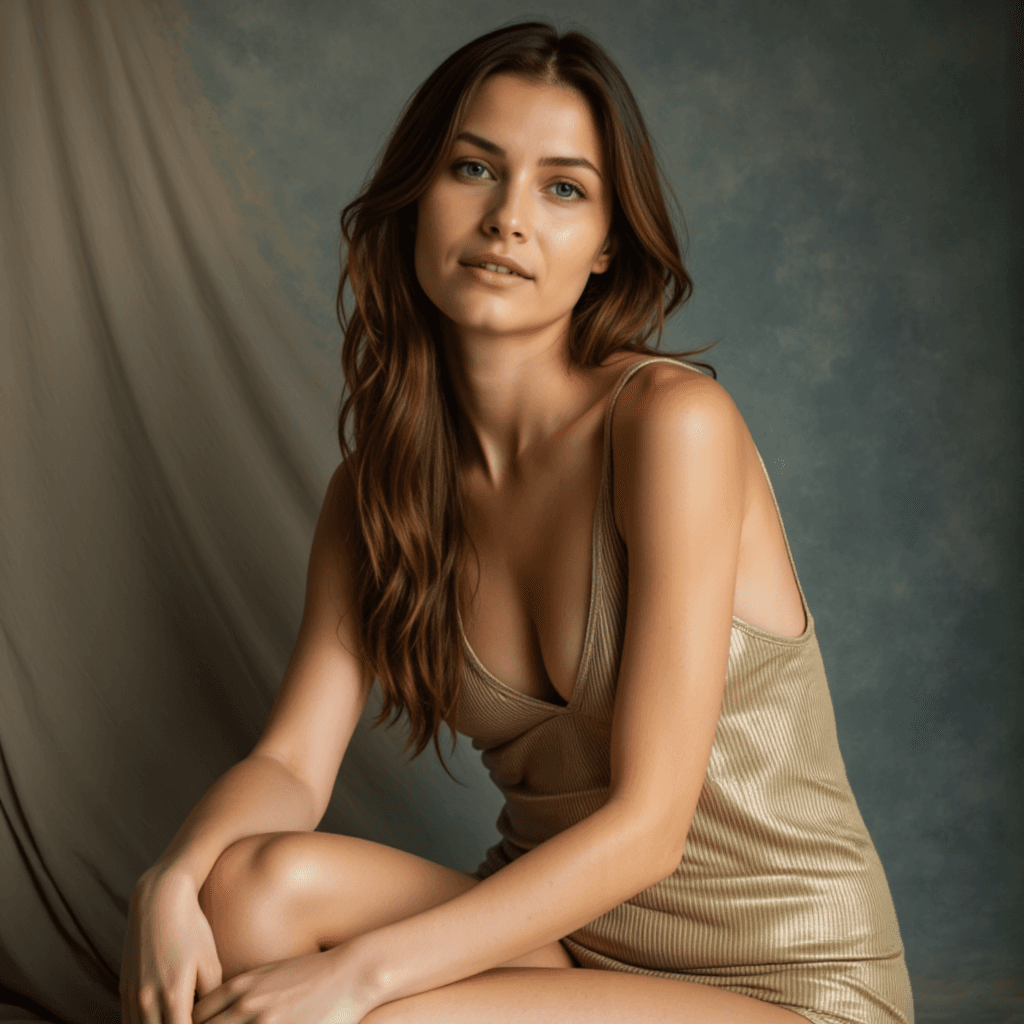 AI-Портрет: Студия, Меланхолия, Золото