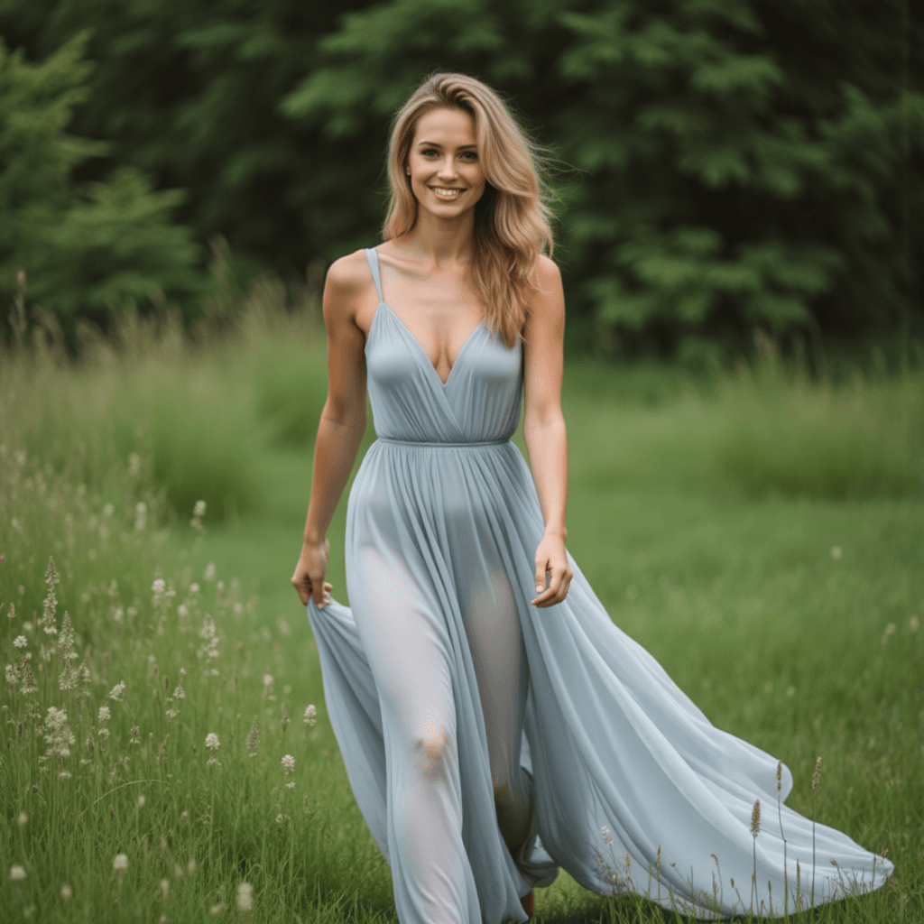 Облачный шик: Портрет в серебре в природе