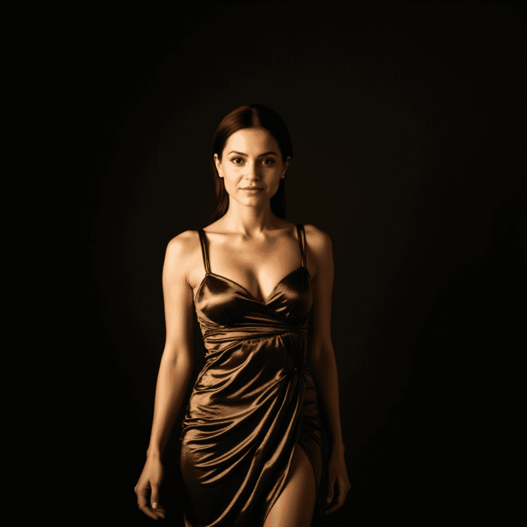 Нуар Кэжуал Портрет AI: Звезда в Золотом