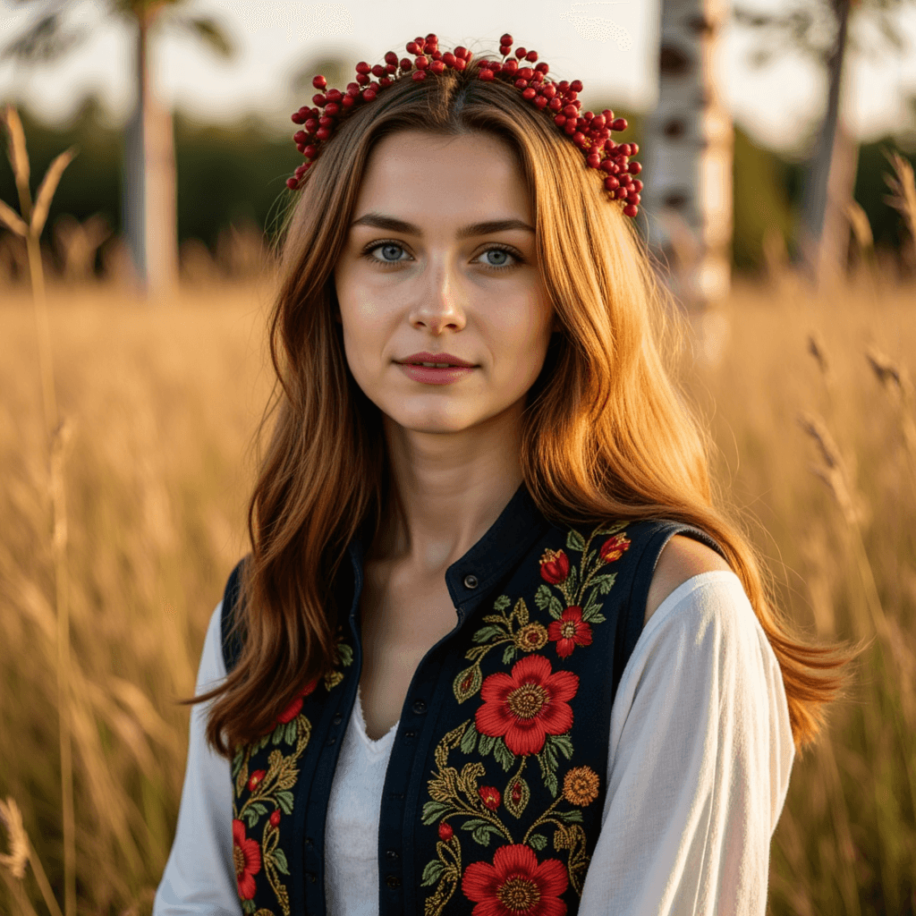 Бохо-русский стиль: портрет в золотом свете