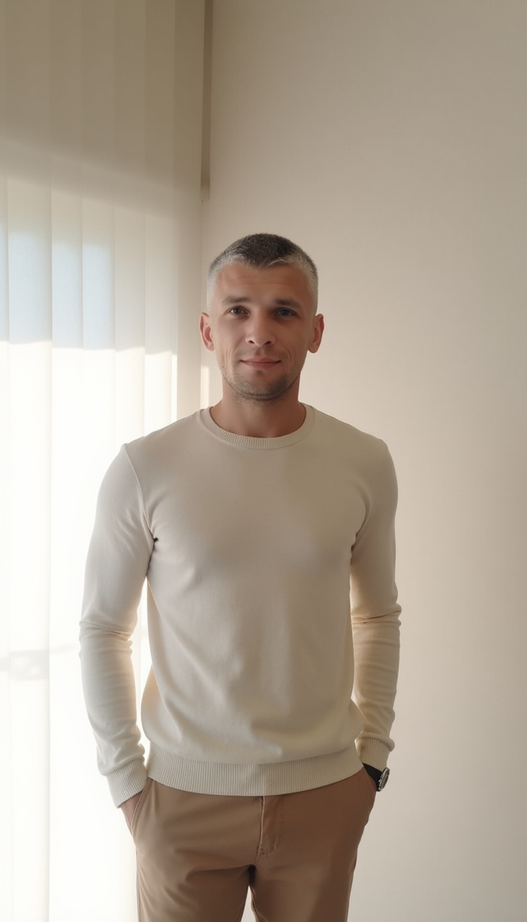 Фотосессия психолога: минимализм, мягкий свет
 - Фотосессия с нейросетью