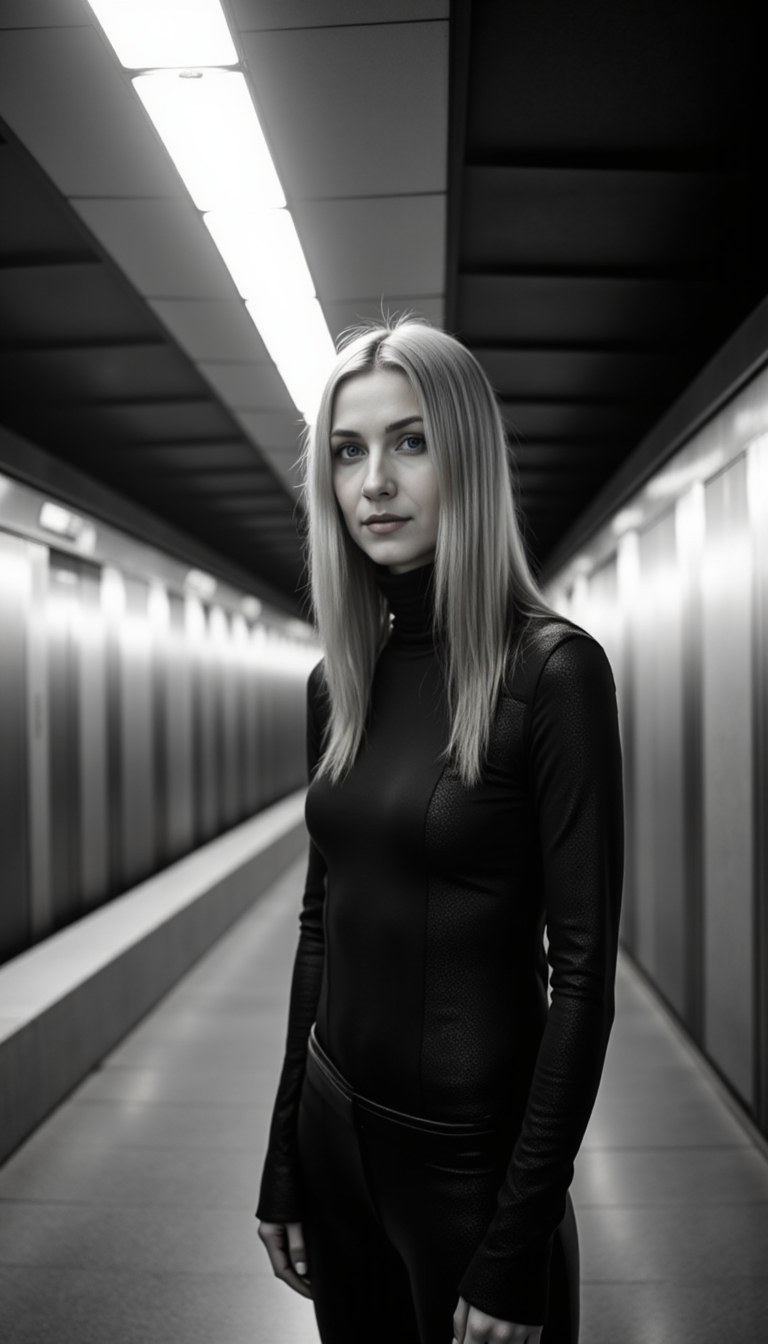 Ч/Б Фото Подземки: Правило Третей, A1, КиноСвет
 - Фотосессия с нейросетью