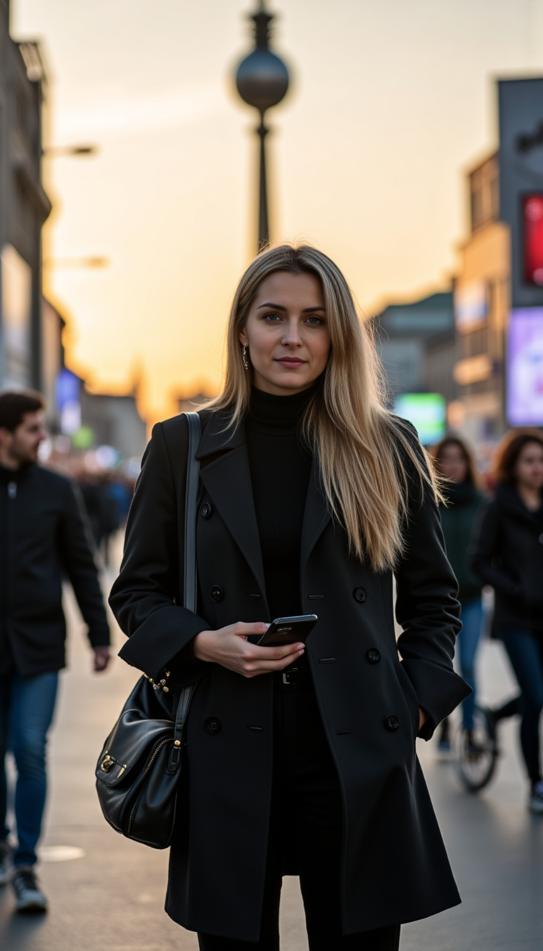 Александерплац: Sony A7 IV, 35mm, Размытие и Свет

