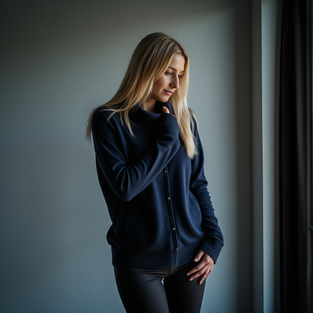 AI Фото: Уютный Портрет в Мягком Фокусе - Фотосессия с нейросетью