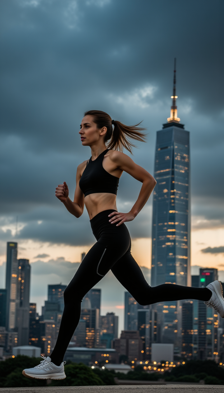 AI Спорт: Динамика, R6 и Драматичный свет.
 - Фотосессия с нейросетью