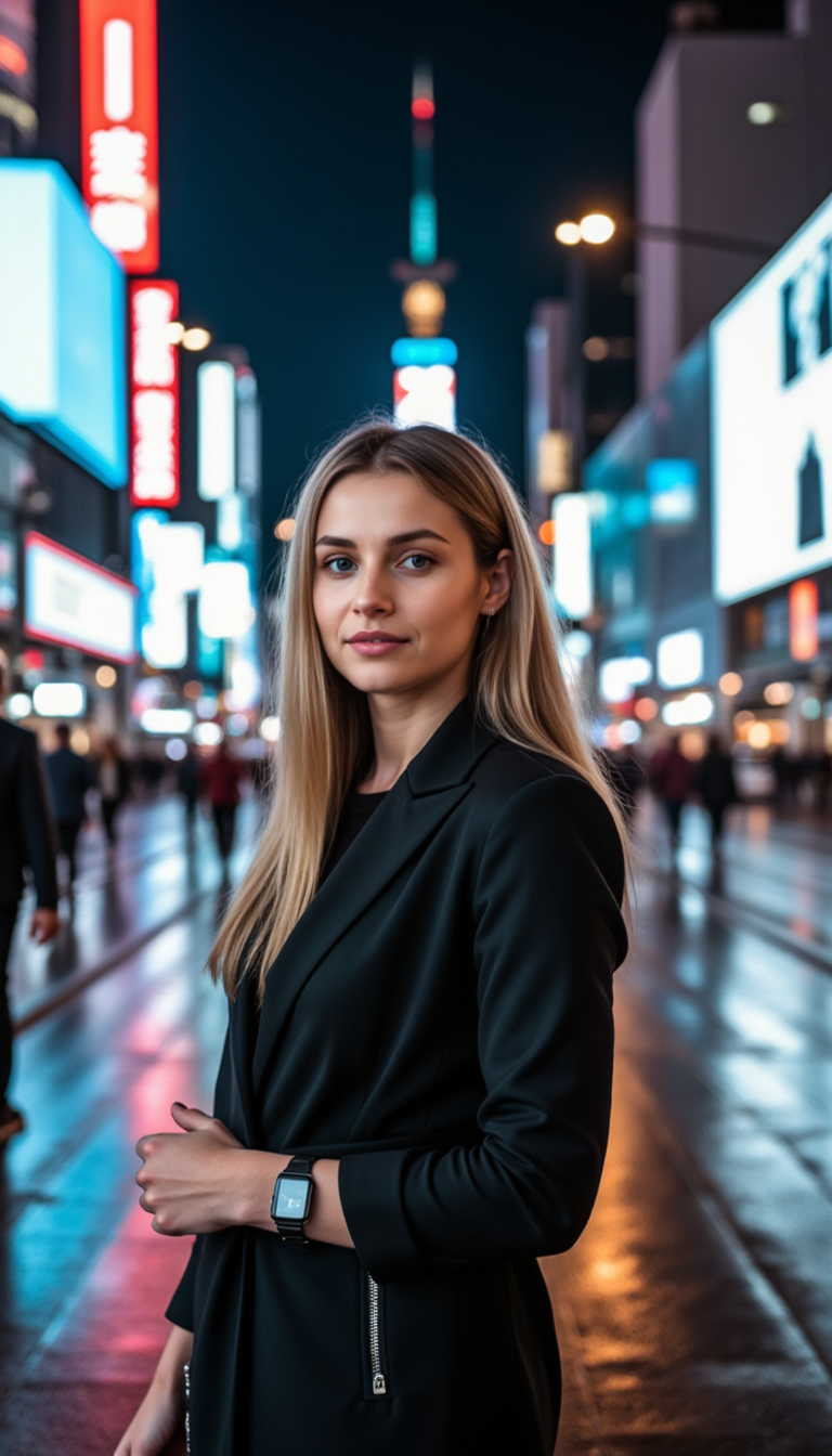 Ночной город: Low-Key, Sony A1 и линии огней
 - Фотосессия с нейросетью