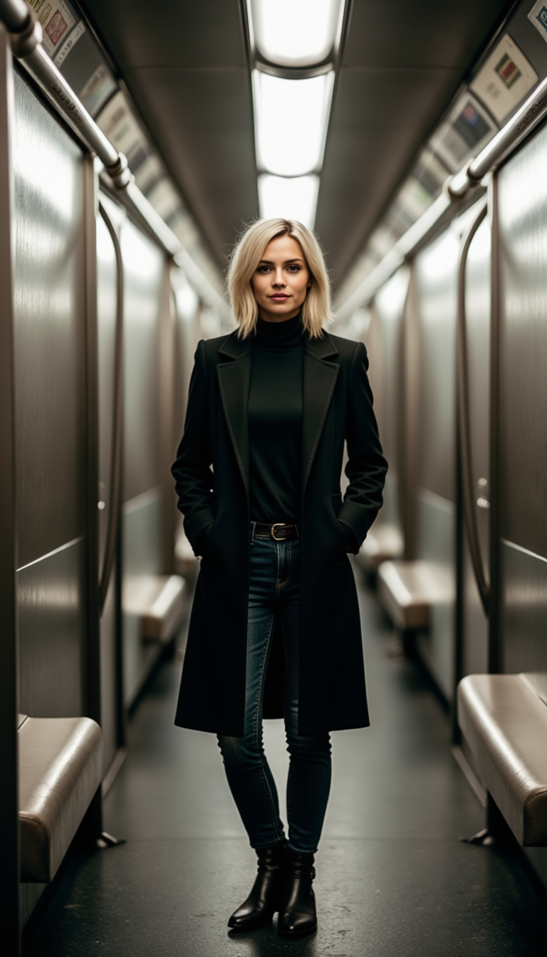 Фото в Метро: Полный Кадр, Мягкий Свет, Sony A7 IV
