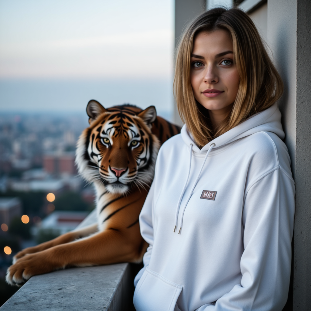 Фотосессия с тигром: урбанистичный портрет в стиле стритвир
 - Фотосессия с ИИ AIQA