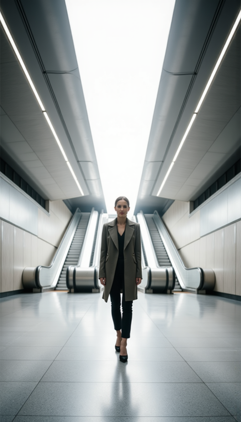 Пустые станции: Атмосфера Sony A7 IV (35mm)
 - Фотосессия с ИИ AIQA