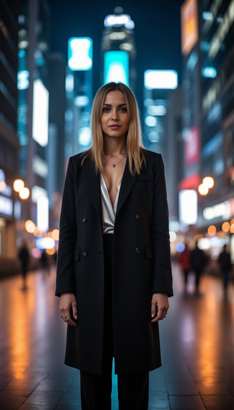 Ночной город: Симметрия, Bokeh и Sony A1
 - Фотосессия с ИИ AIQA
