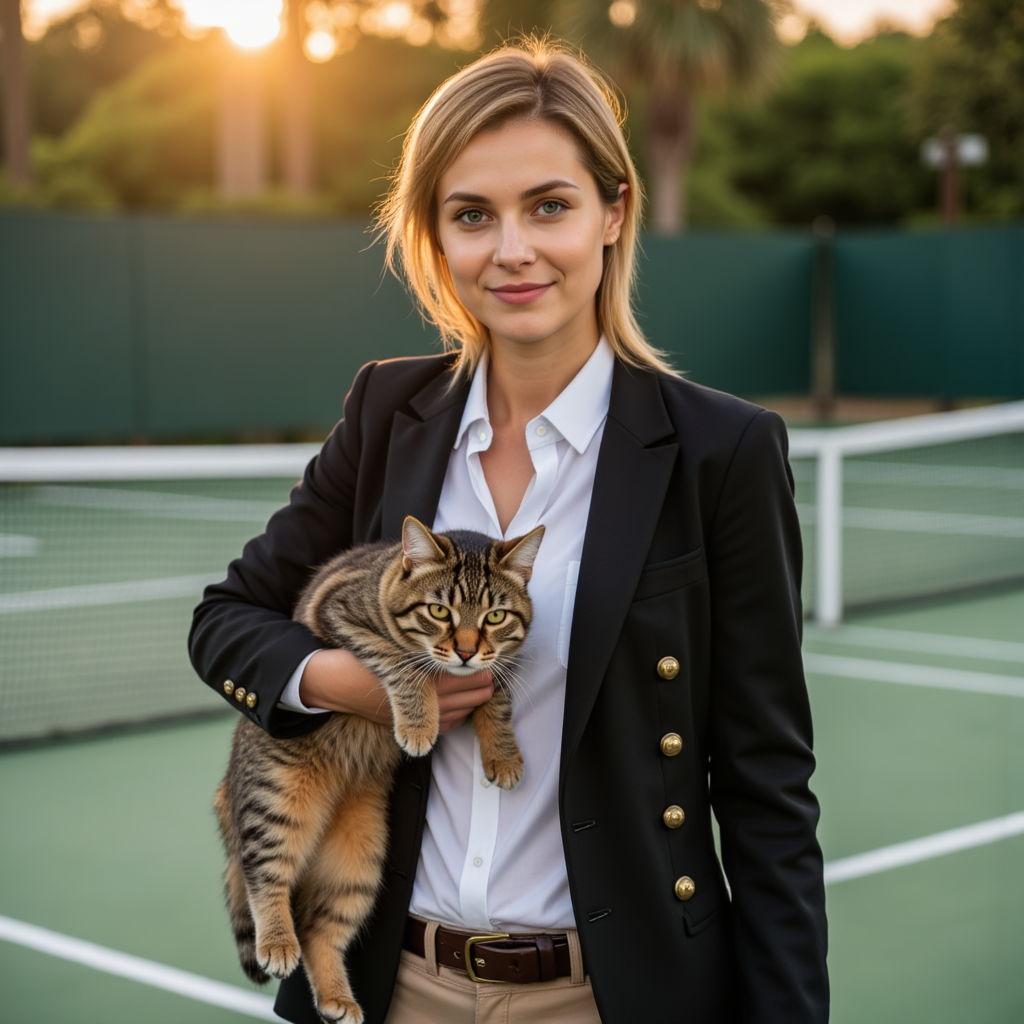 Преппи-портрет: фотосессия кошки на корте
 - Фотосессия с нейросетью