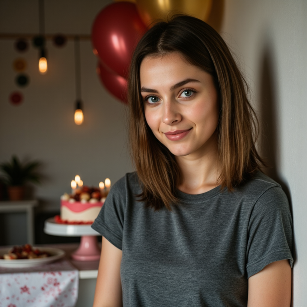 Идеи для фото на день рождения: стильный лук - Фотосессия с ИИ AIQA