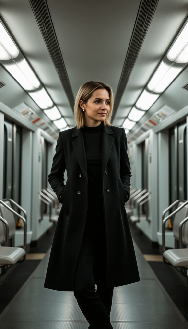 Метро Фотосессия: Симметрия и Глубина с Sony A7 IV
 - Фотосессия с нейросетью