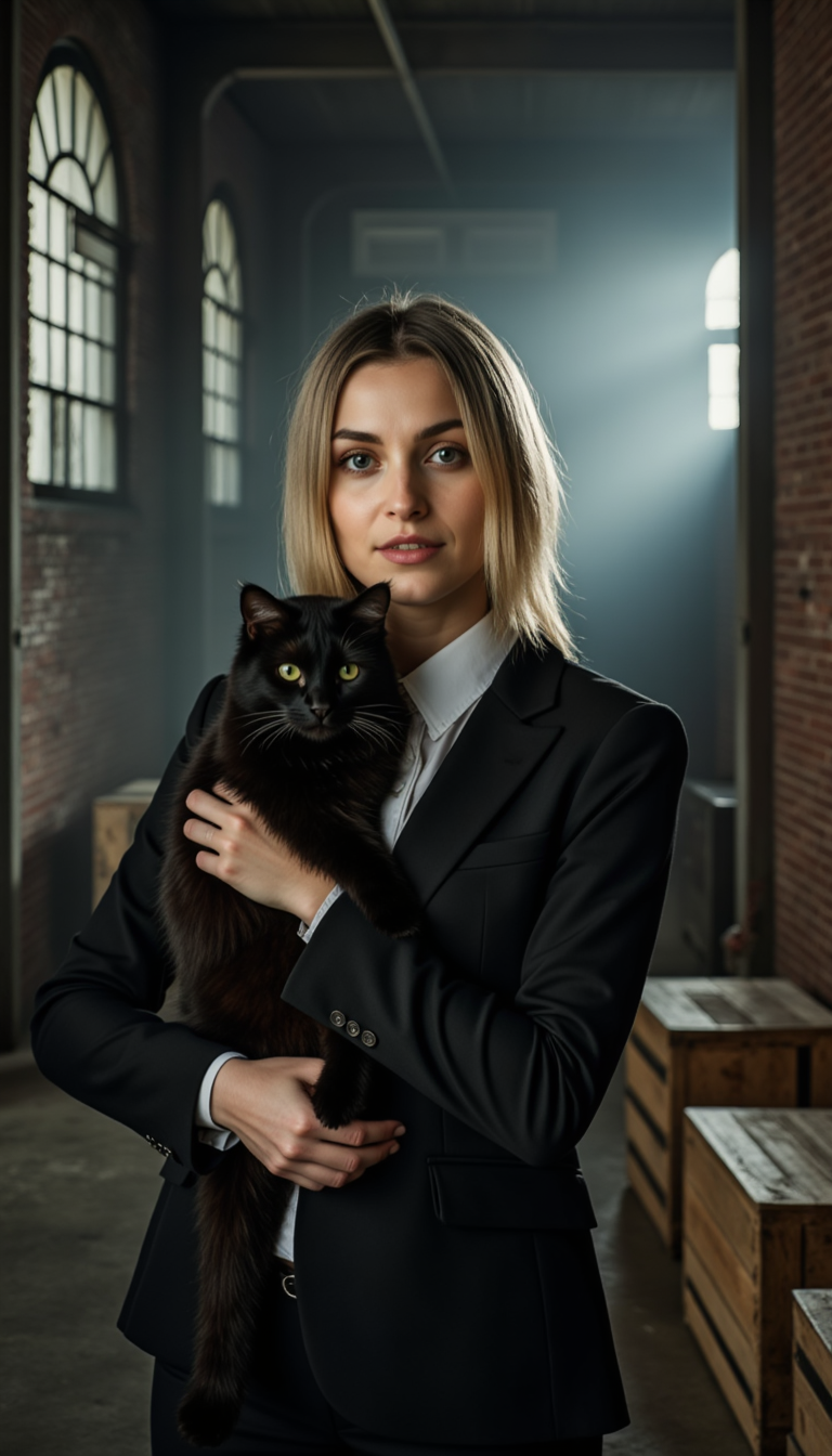 Фотосессия с котиком: Драма, свет и Sony A7 IV
 - Фотосессия с нейросетью