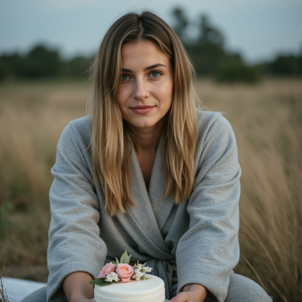 Фотосессия: Утро, Торт, Комфорт - Фотосессия с нейросетью