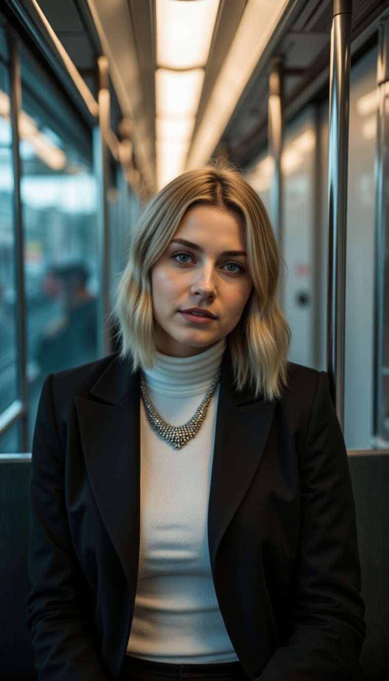 Метро-Фото: Движение, Свет и Sony A1 Blur
 - Фотосессия с нейросетью