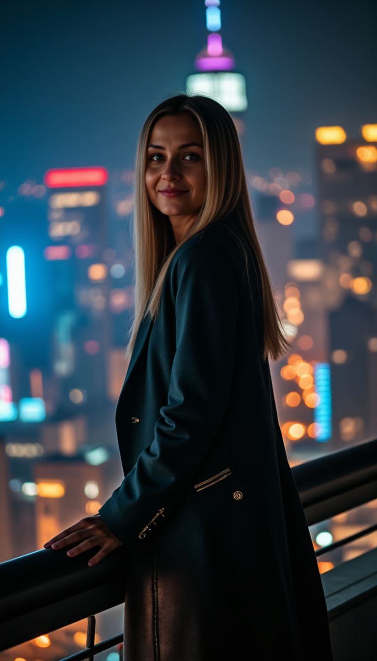 Ночной Город: Киношные Фото с Canon EOS R6
 - Фотосессия с нейросетью