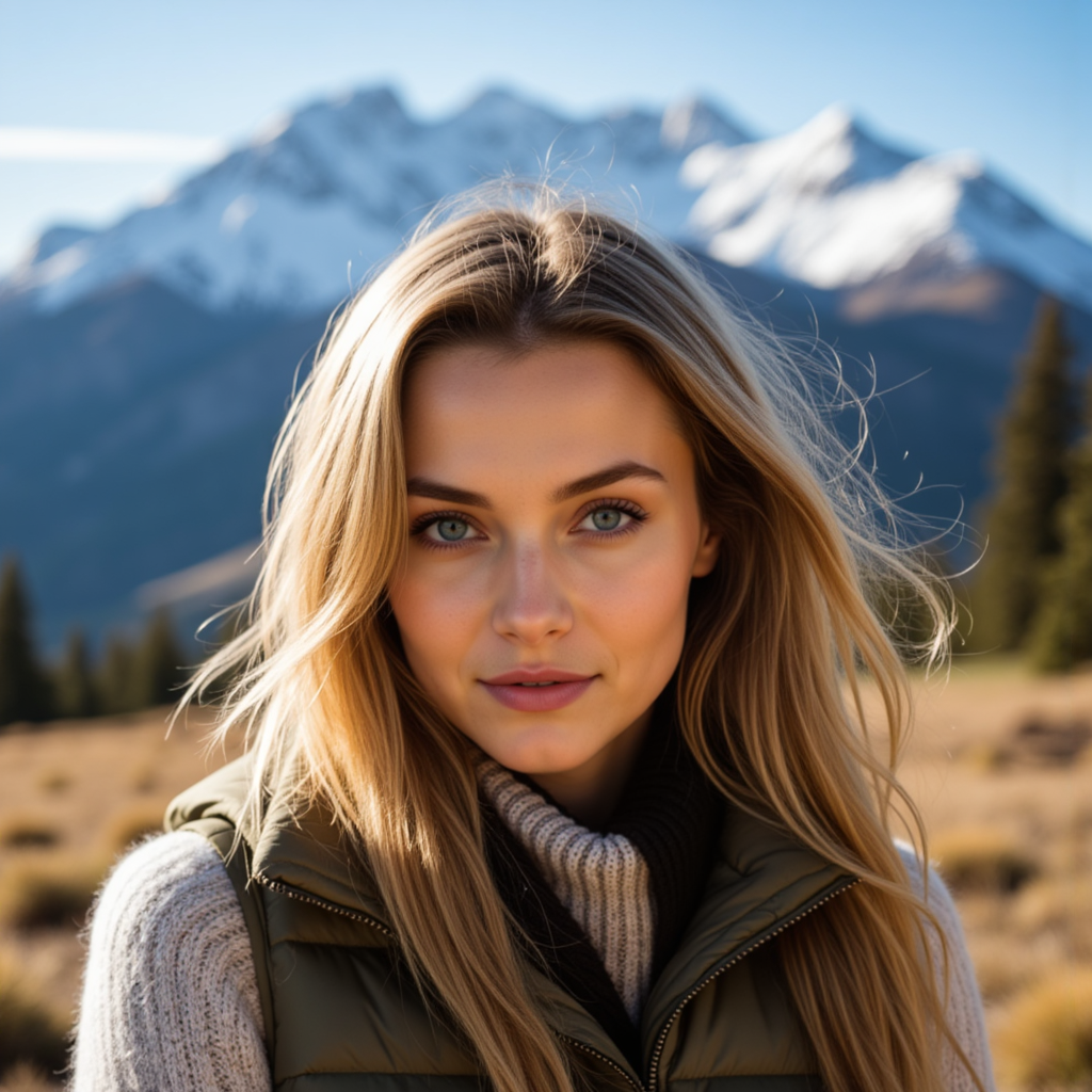 Винтажная фотосессия в горах: Ретро портрет
 - Фотосессия с нейросетью