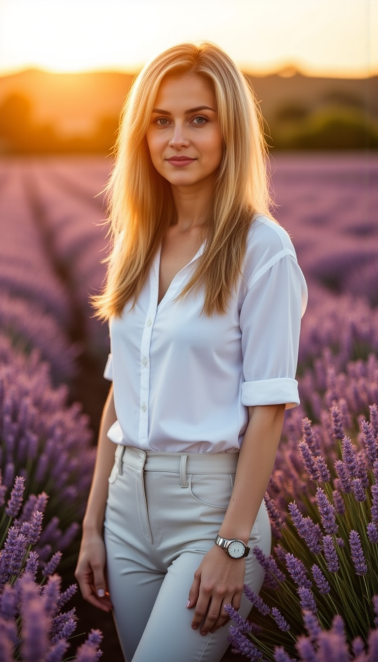Золотая лаванда: Идеи фото Sony A1 (50mm)
