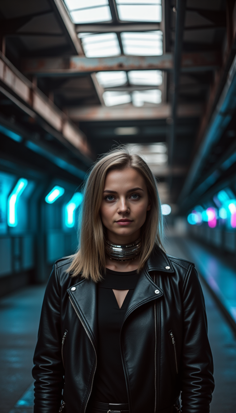 Неон в Метро: Киберпанк Фотосессия EOS R5
 - Фотосессия с нейросетью