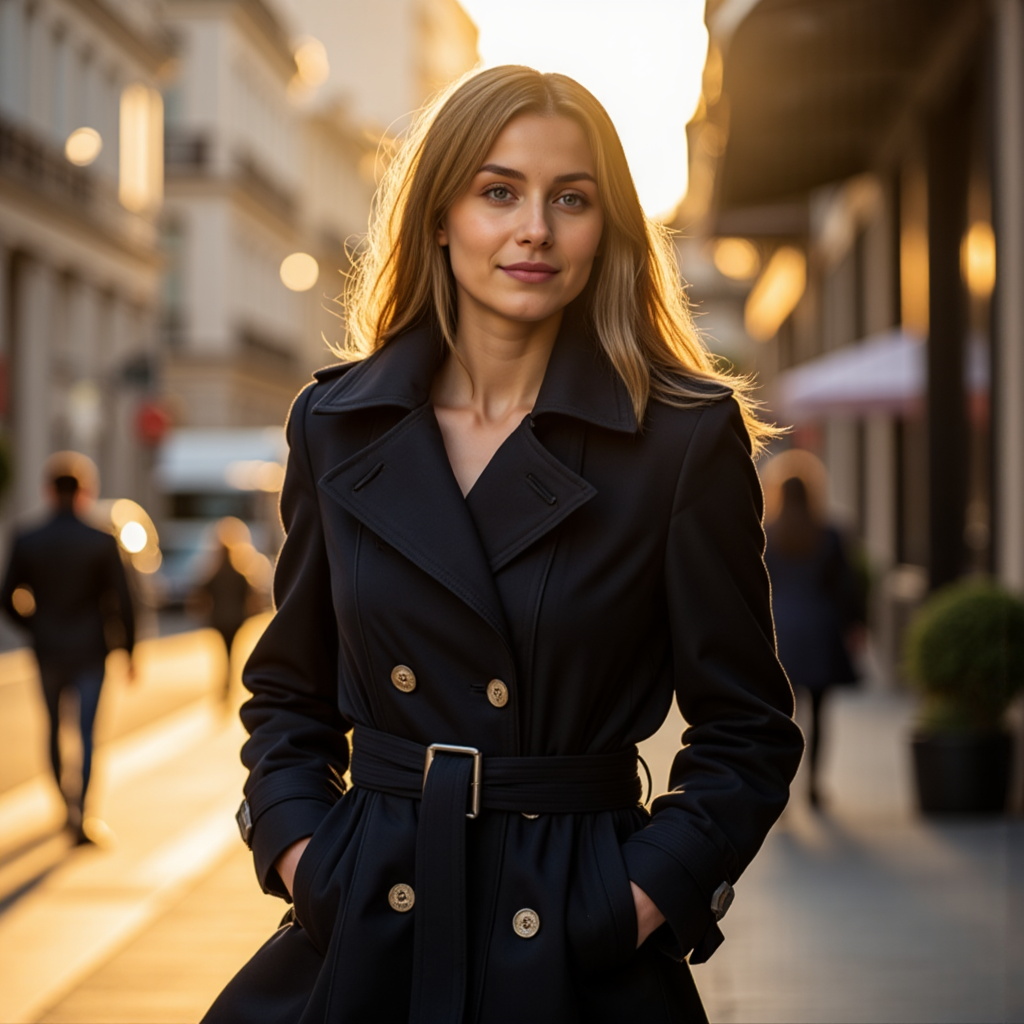 Cool Trench Coat: Нейросеть Photo Style - Фотосессия с ИИ AIQA