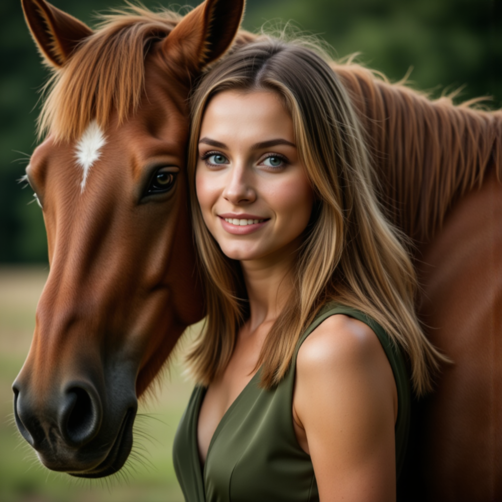 Шикарные образы для фотосессии с лошадьми AI - Фотосессия с нейросетью
