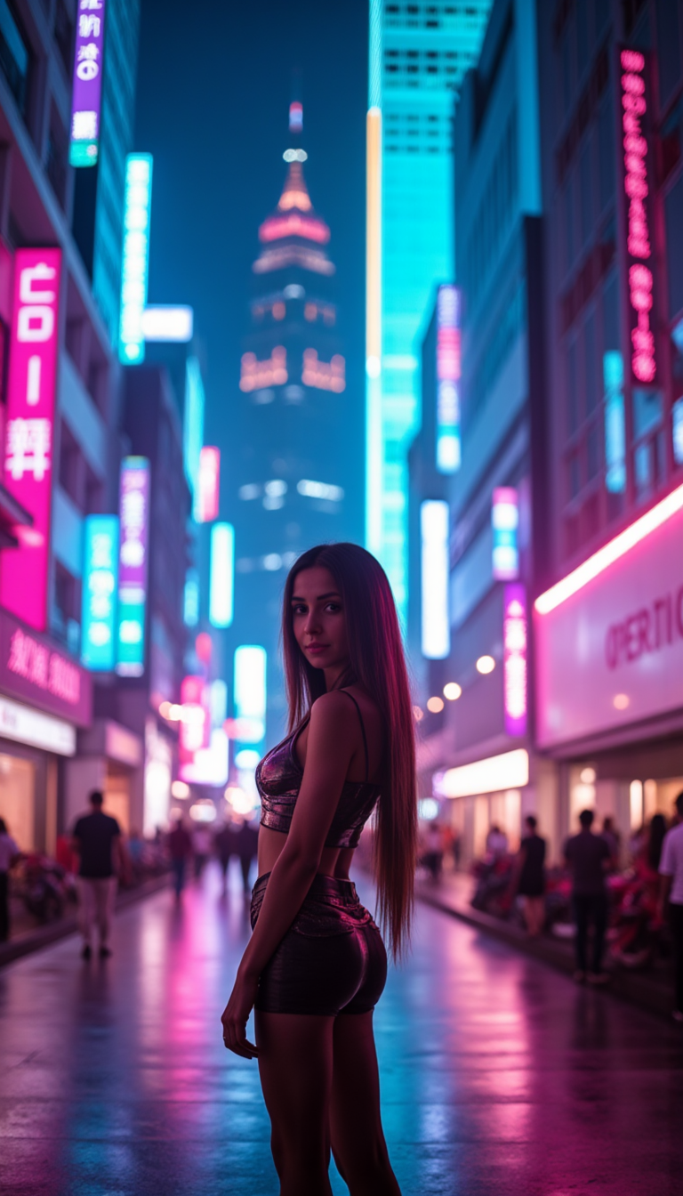 Неон и огни города: Киношные фото с Nikon Z9
