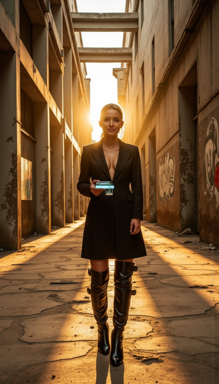 Золотой час: Фотосессии в заброшенных местах с Sony A7 IV
 - Фотосессия с нейросетью