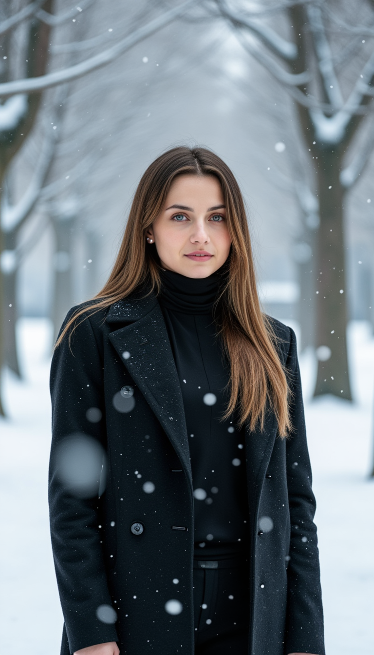 Симметрия снега: Идеальная фотосессия с Nikon Z8
 - Фотосессия с нейросетью