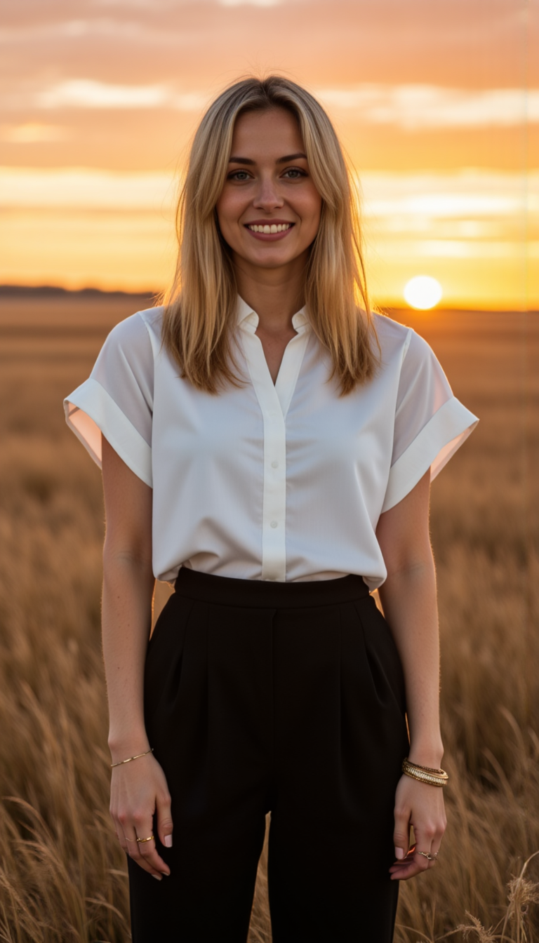 Закат, Canon R5: Идеальная фотосессия (85mm f/1.4)
 - Фотосессия с нейросетью