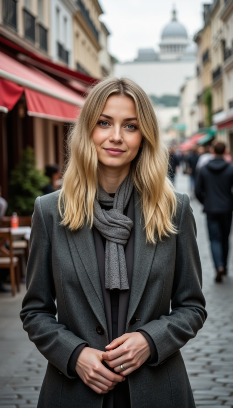 Монмартр: Париж в мягком фокусе (85mm, Sony A7 IV)
 - Фотосессия с нейросетью