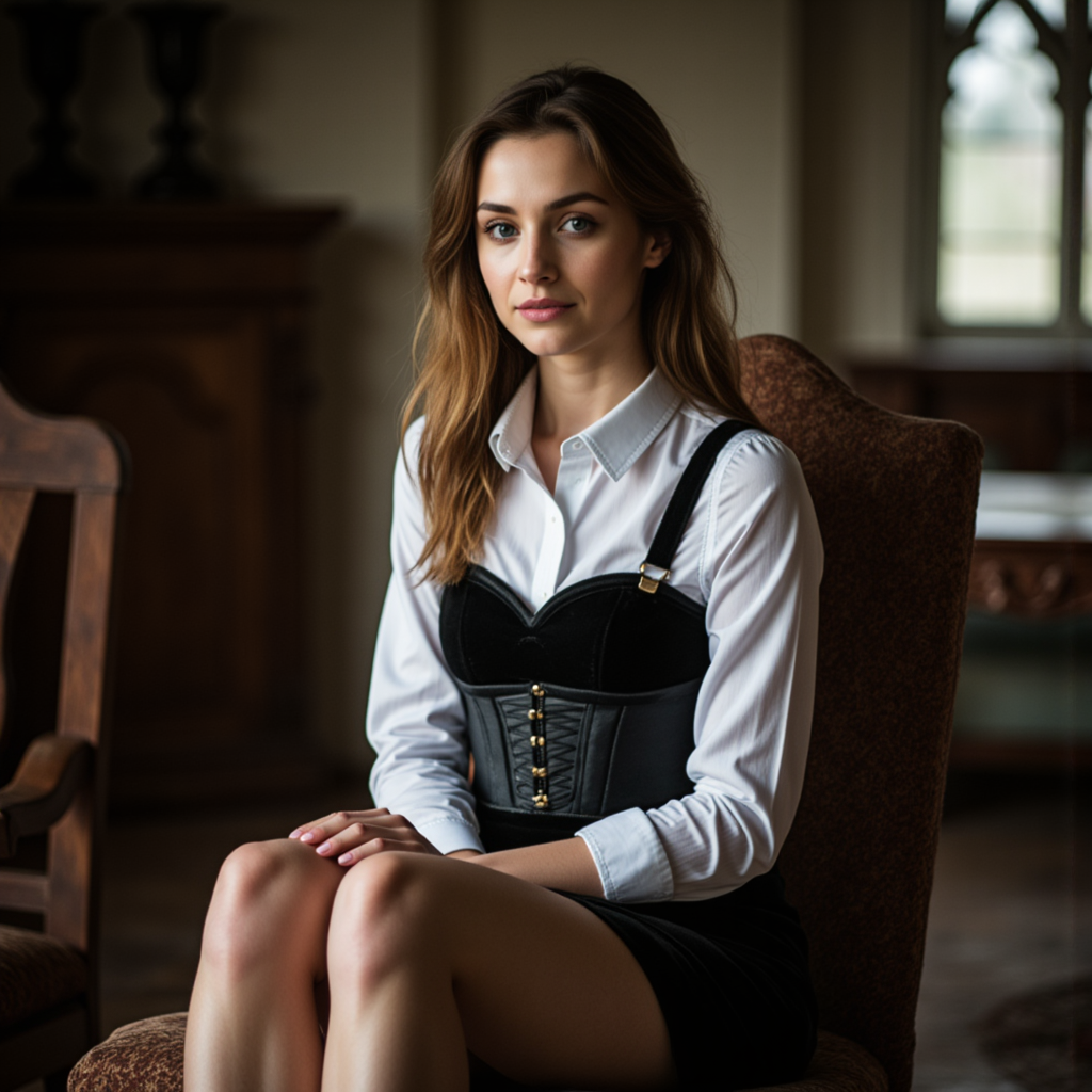 Готическая фотосессия: нежность в бархате и тени
 - Фотосессия с нейросетью