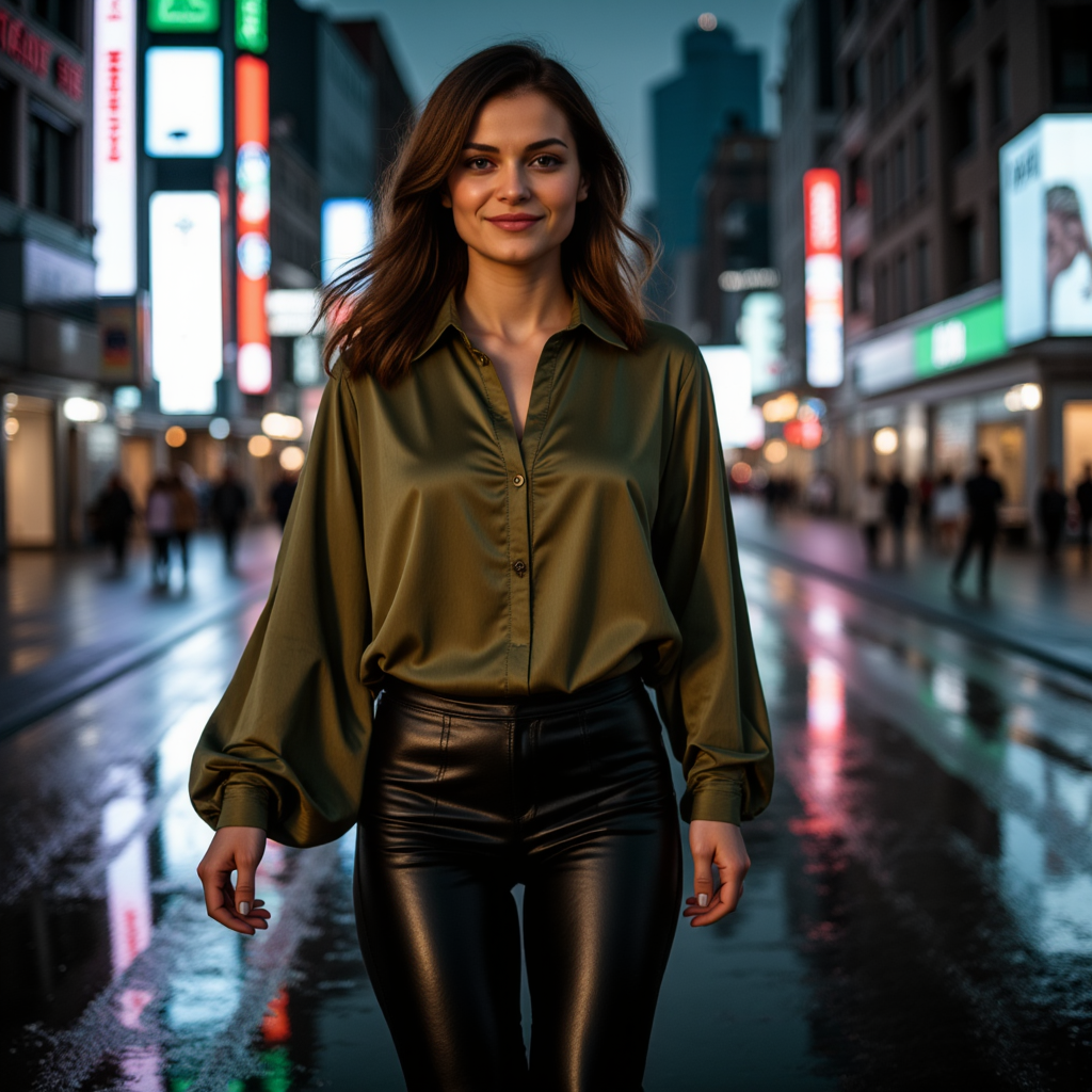 AI Киберпанк: Стильная Фотосессия 🌃 - Фотосессия с нейросетью