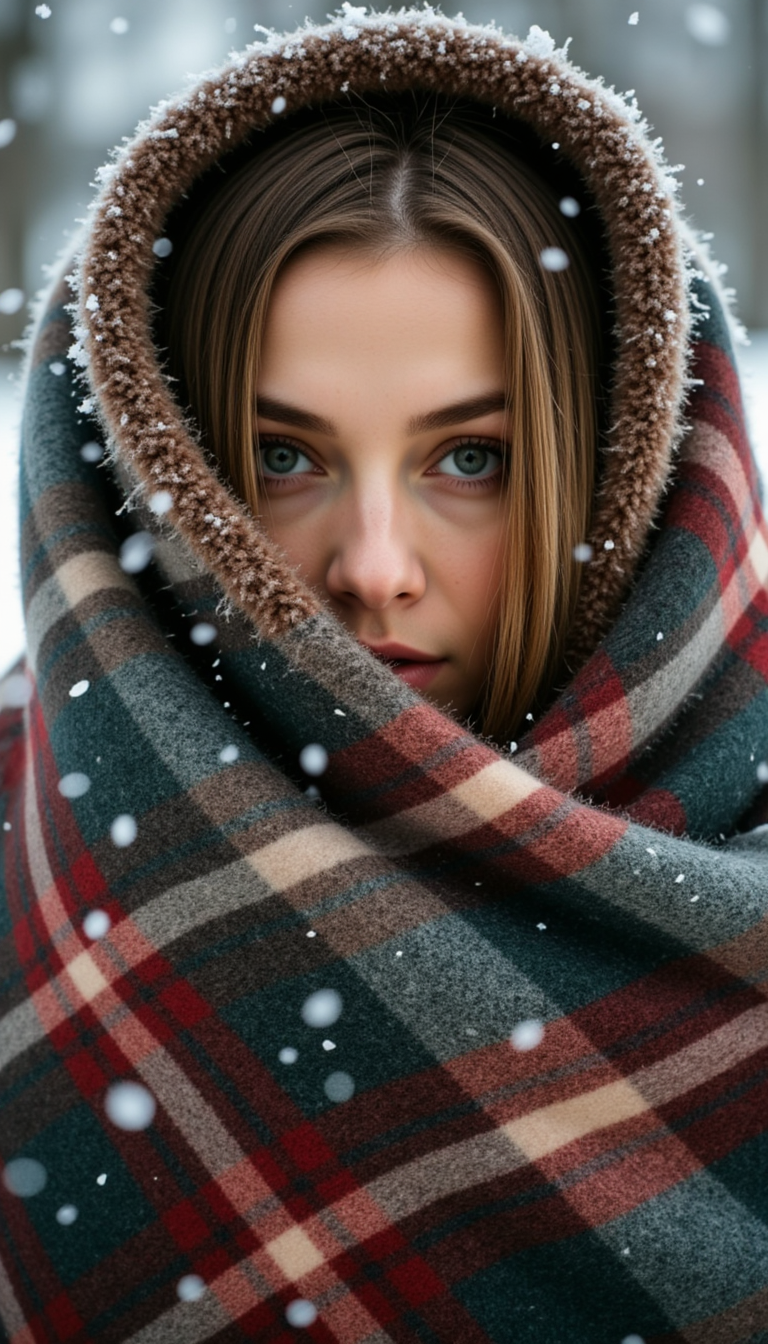 Плед, Снег, Nikon Z9: Атмосфера восхищения
