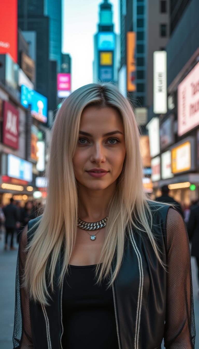 Киберпанк-город: Фото с Sony A1 и Правило Третей
