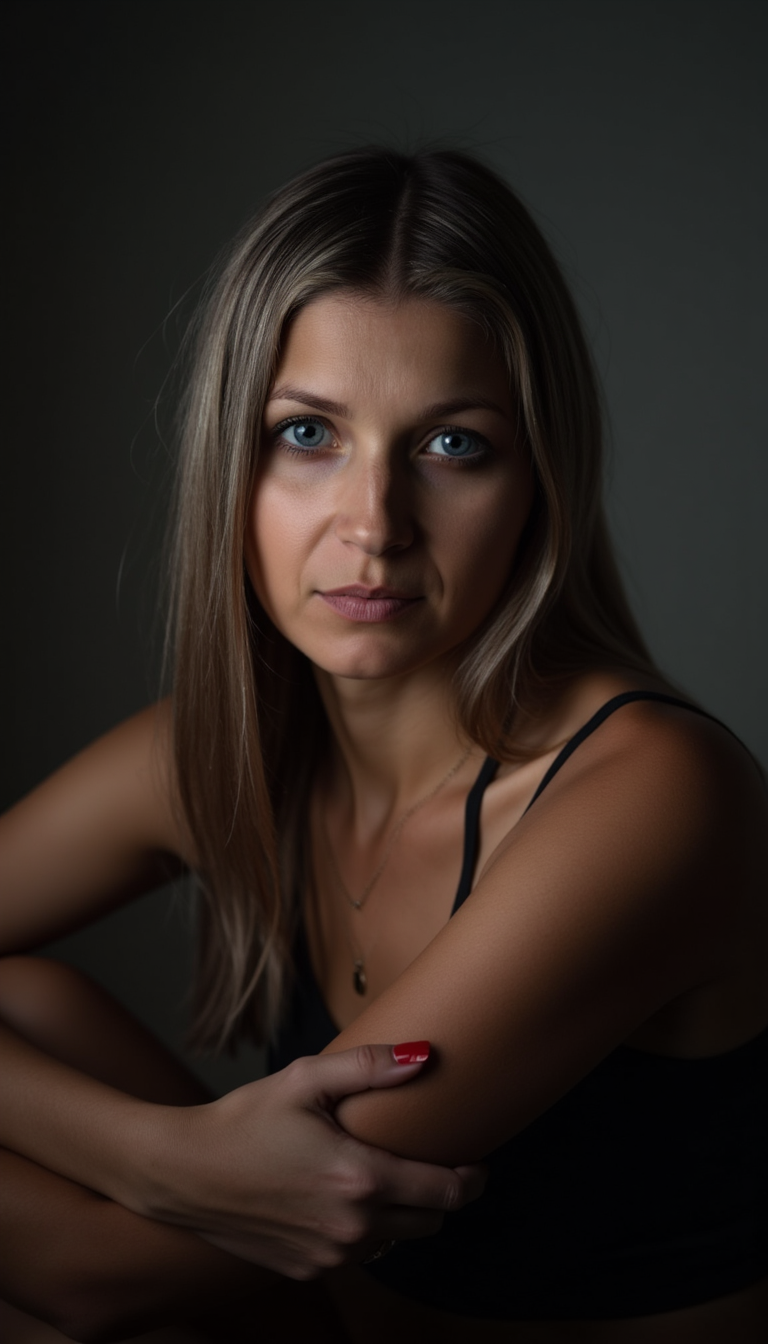 ИИ Фотосессия: Элегантность в Студии (Nikon Z8)
 - Фотосессия с нейросетью