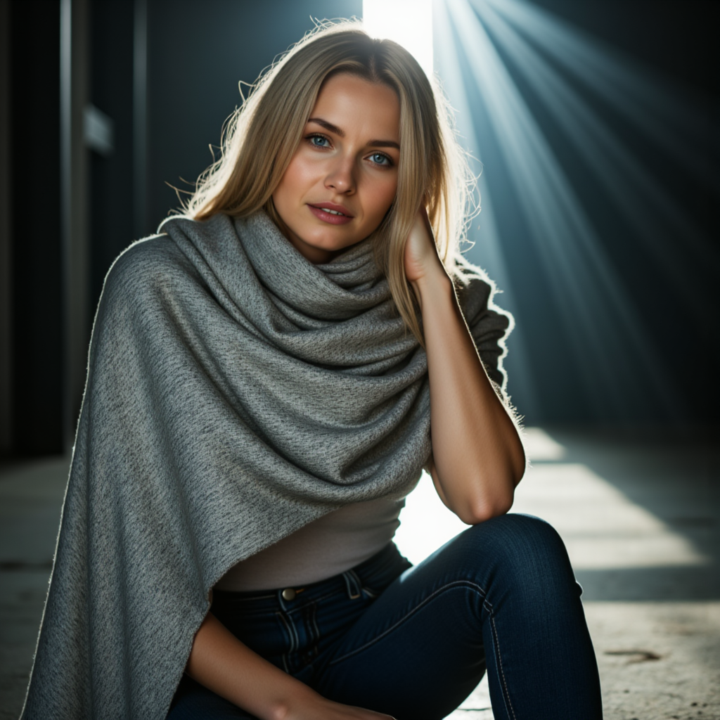 AI Фото: Стиль и Свет Полдень - Фотосессия с нейросетью